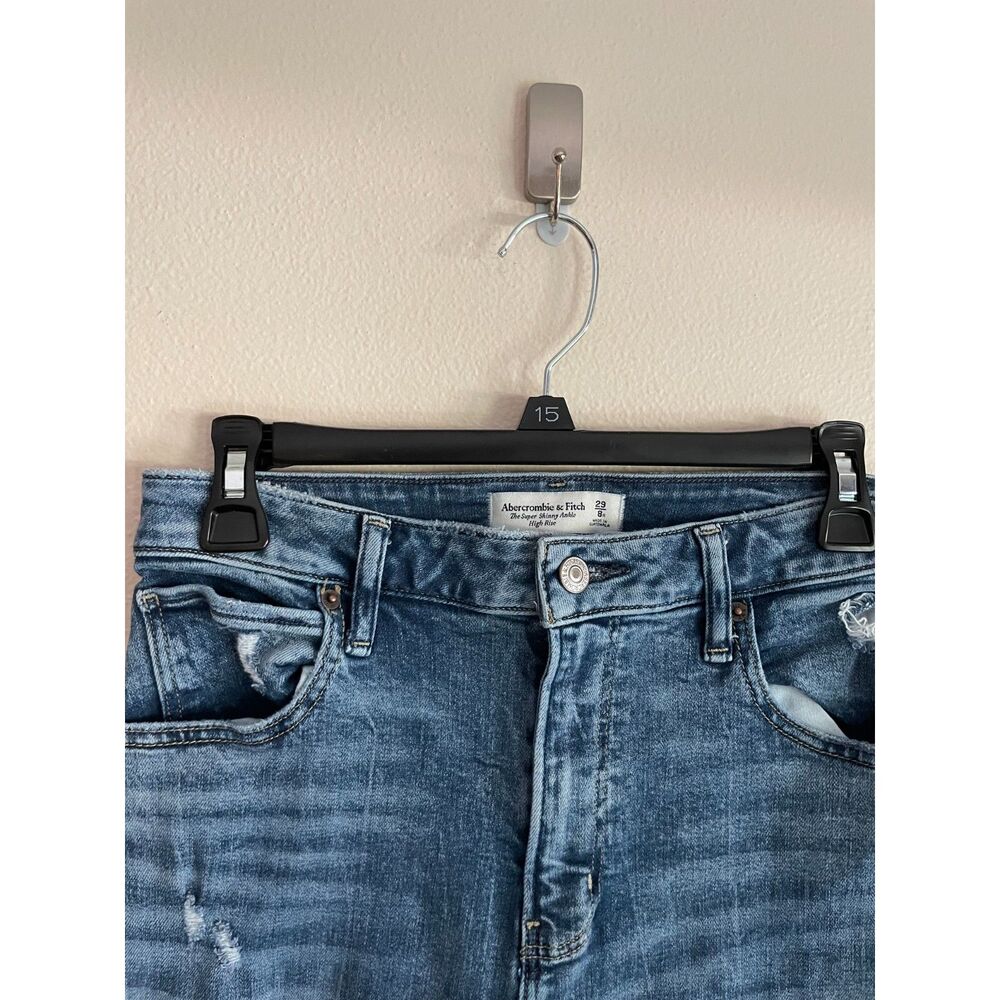 Abercrombie & Fitch the Super Skinny Ankle High Rise Jean - Picture 2 of 6